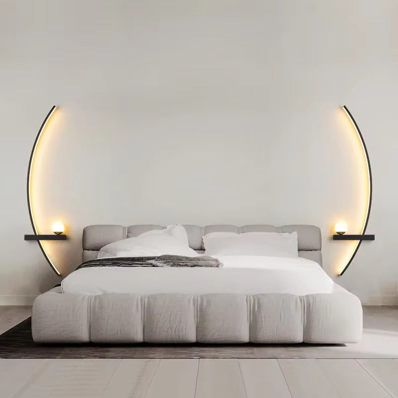 Nordic LED Wall Lamp – Modern Striped Sconce